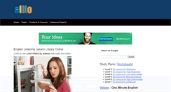 Desktop Screenshot of elllo.org