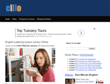 Tablet Screenshot of elllo.org
